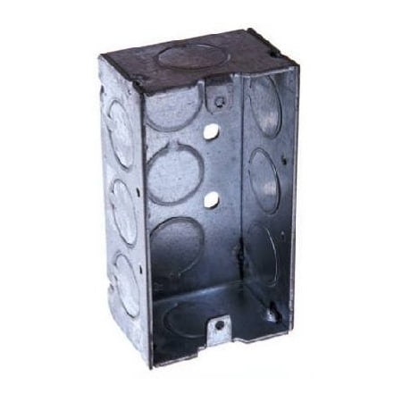 Raco Electrical Box, 16.5 cu in, Handy Box Type, 1 Gang, Steel, Rectangular Shape 8670